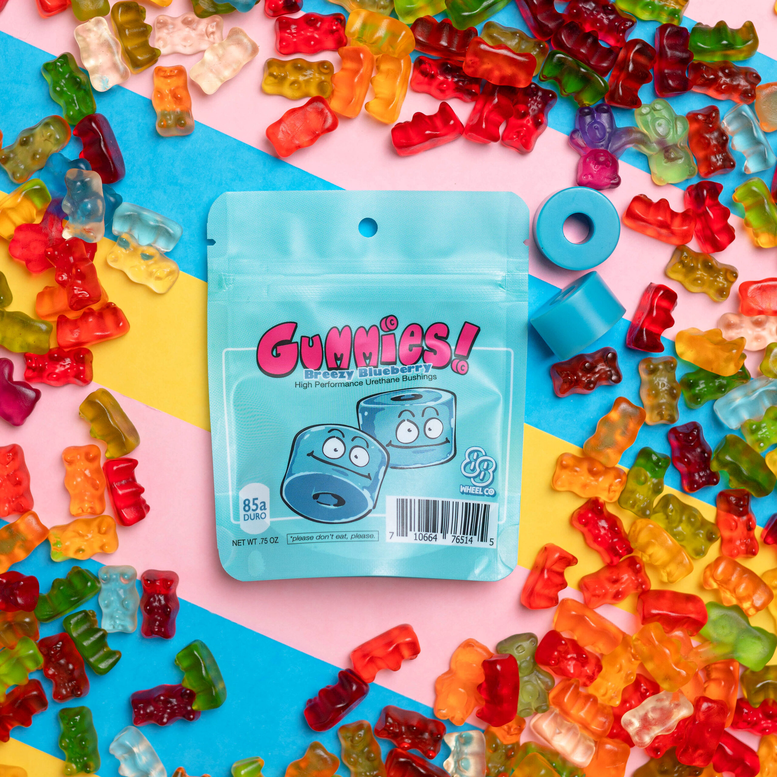 Gummies Double Barrel Bushings – Breezy Blueberry (Soft) 3