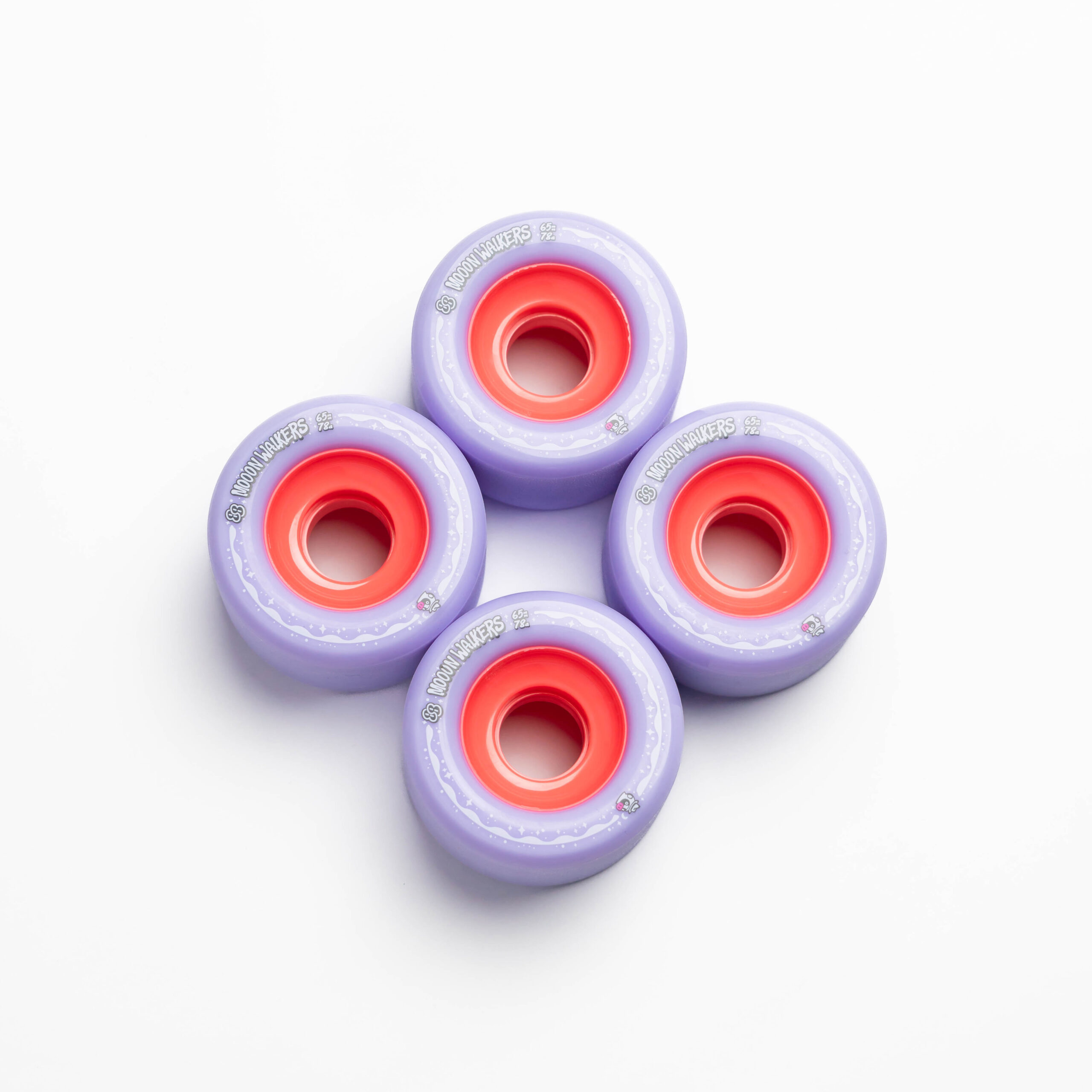 65mm Mooonwalker Freeride/Dance Longboard Wheels Party Pack 2