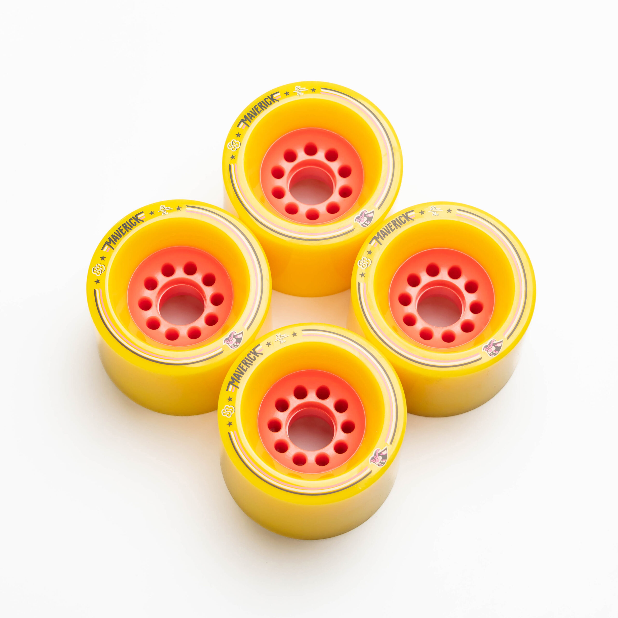 80mm Maverick Downhill Longboard Wheels 4